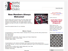 Tablet Screenshot of northsydneychess.org